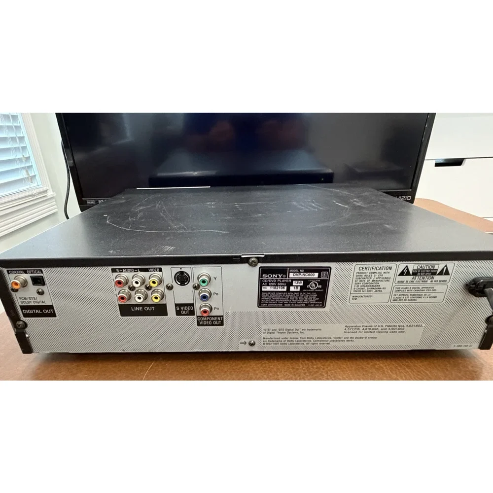Sony DVP-NC600 5-Disc Carousel DVD CD Player Changer - Tested - Works Great!